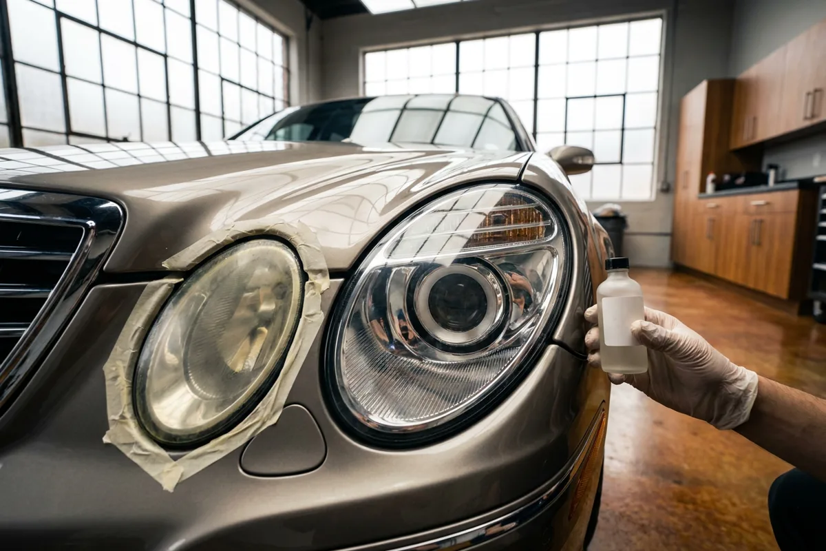 Headlight Factory Coat Restoration